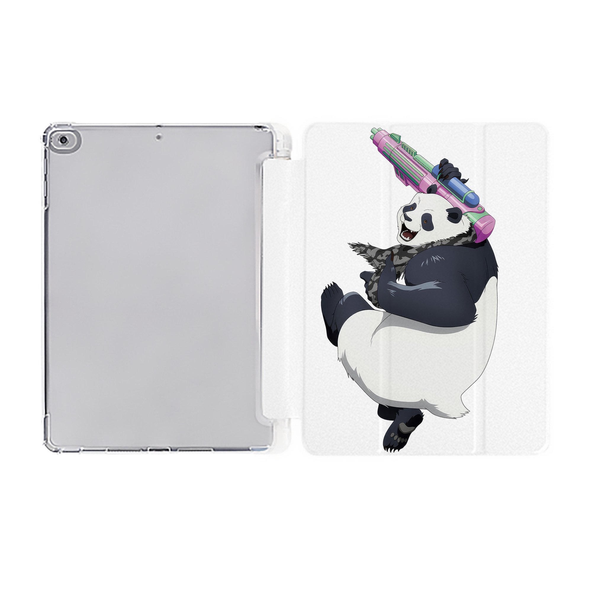 （画像用） 呪術廻戦 Jujutsu Kaisen IPad ケース ペン収納付き 三つ折りスタンド PUレザー×シリコン 対応機種9.5/10.5/10.9インチ